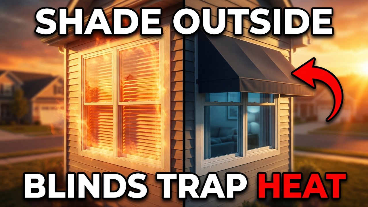 Shade Outside, Not Inside: The Mistake That Keeps Homes Hot