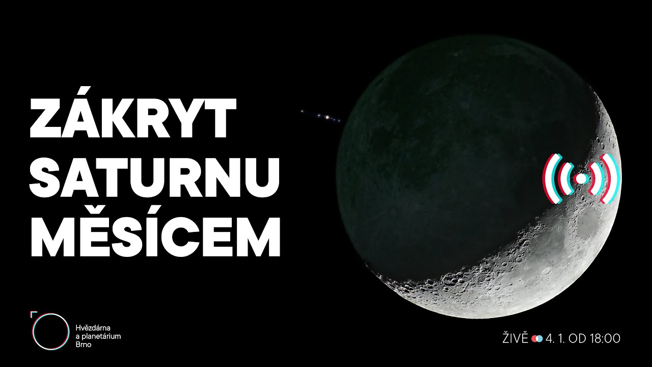 Zákryt Saturnu Měsícem (ŽIVĚ)