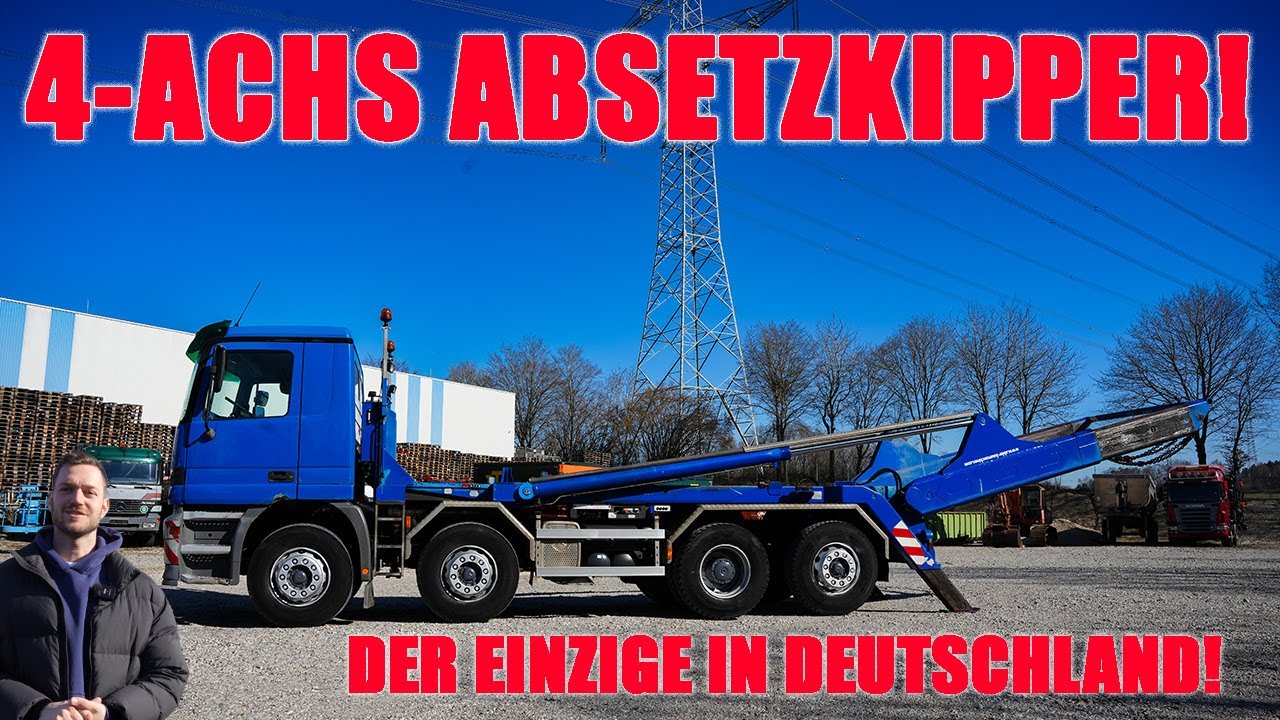 DER EINZIG VERFÜGBARE 4-ACHS ABSETZKIPPER! MB 3243 ACTROS MP1!