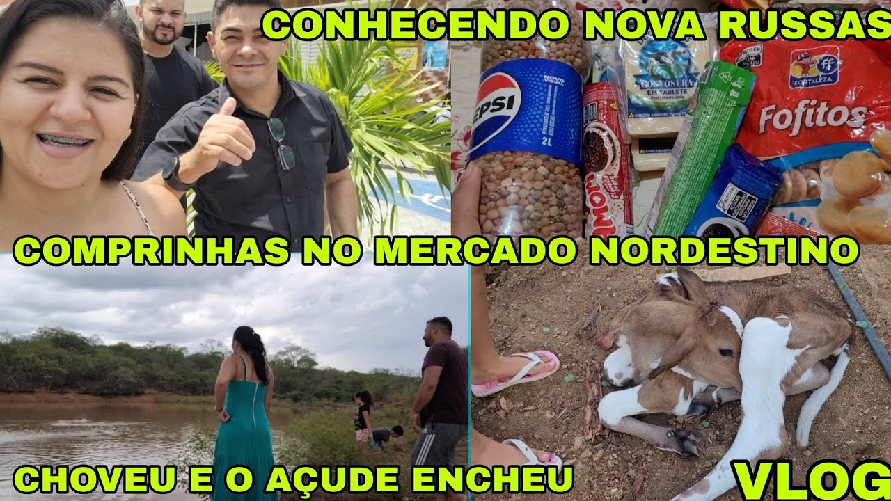 FOMOS EM NOVA RUSSAS E FIZEMOS COMPRAS/CHOVEU E O AÇUDE ENCHEU