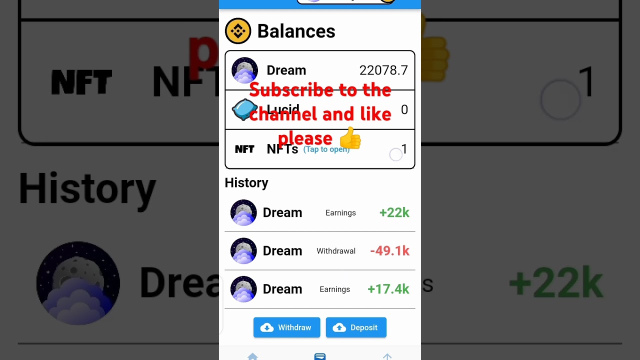 How to End sleeping and Earn Dream to Earn token ( Withdrawal and Earning Proof) #money #dream #seo