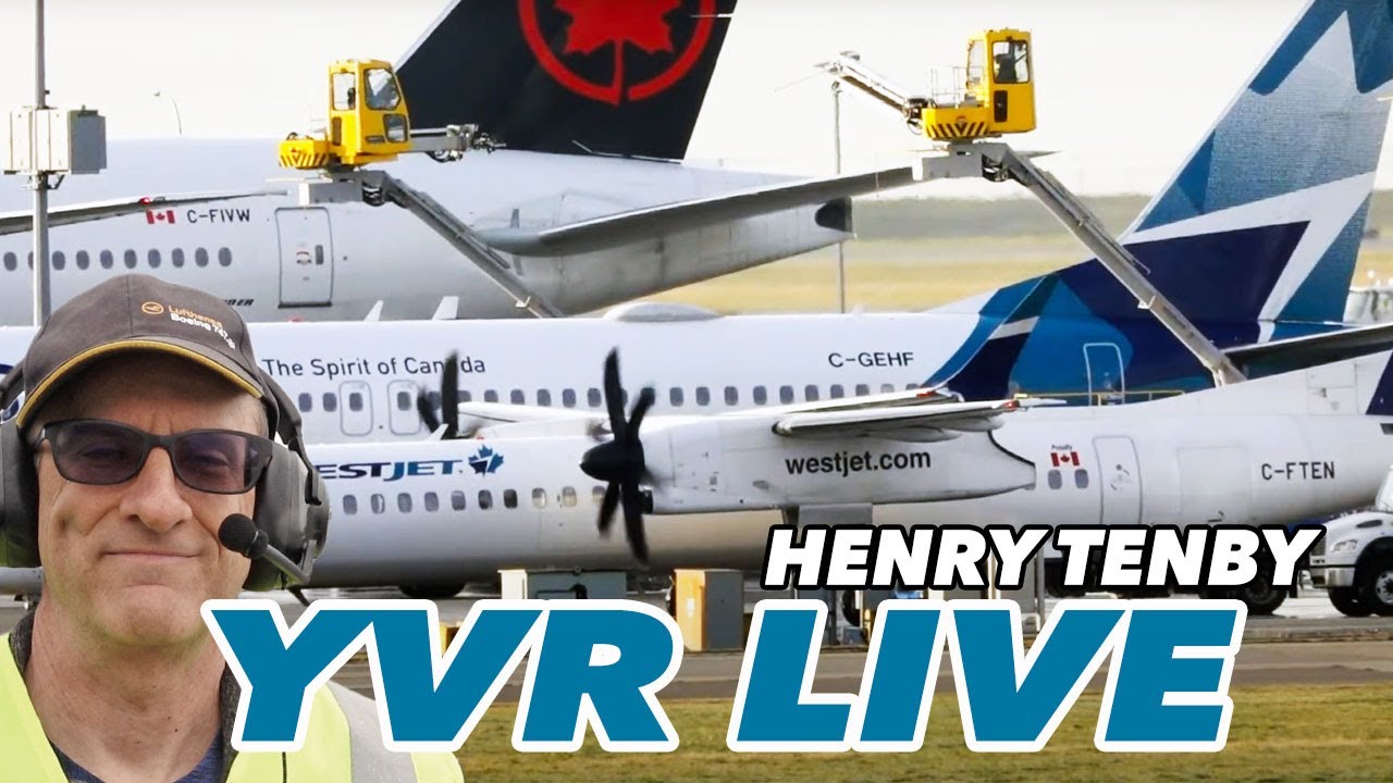 YVR Vancouver Airport LIVE plane spotting with Henry Tenby | JAN 23 2025