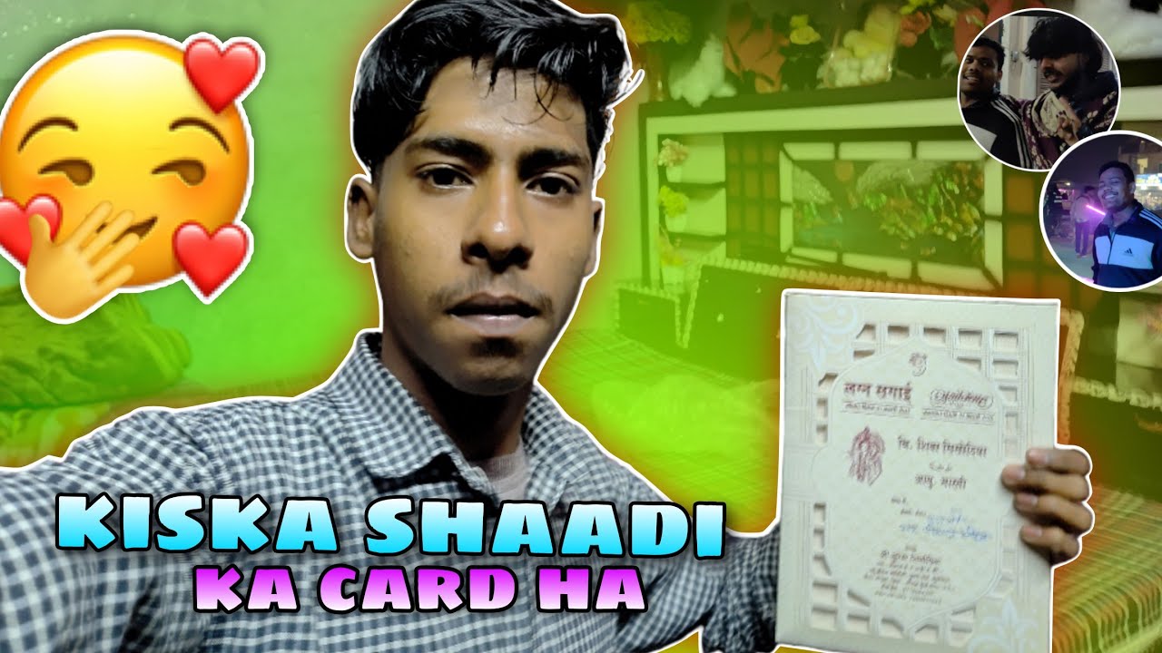 Kiski shaadi ka card ha 🥰 || Arjun Devanshi vlog || Daily vlog 66 ||