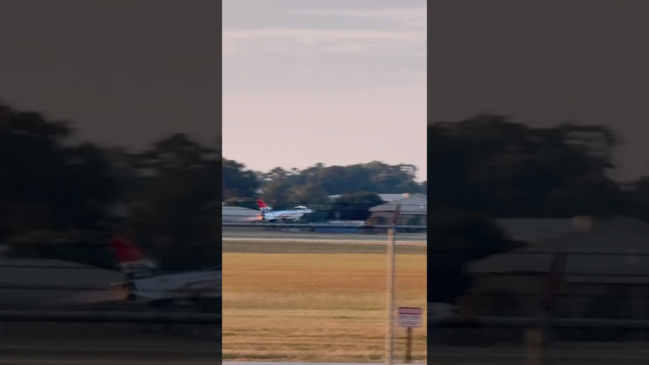 F-16 Evening Departure At Shaw AFB #F16 #F16viper #ShawAirForceBase #ViperDemoTeam #ViperDemo