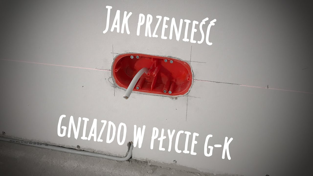 Gniazdo elektryczne w płycie GK