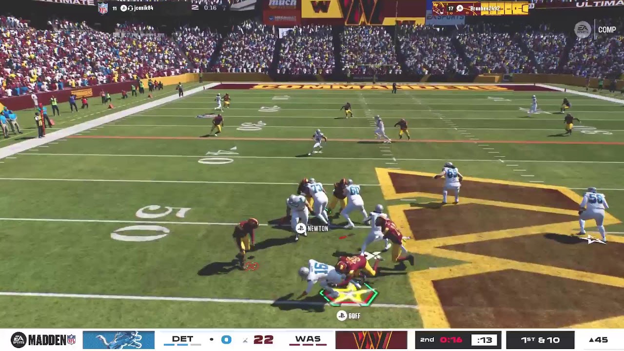 Madden 26 Online: PVP |COMMANDERS VS LIONS |#GoViral #HTTC #new #Gaming #Trending #Fyp