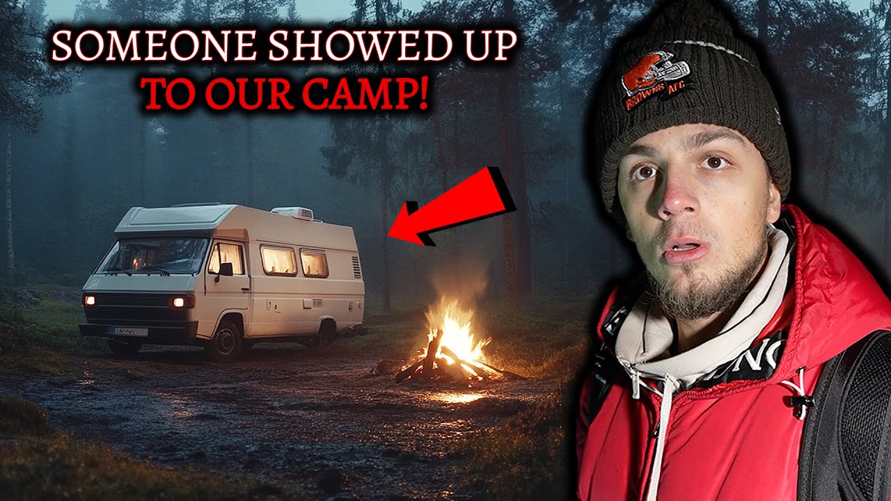 SCARY VAN CAMPING GONE WRONG IN HAUNTED FOREST - Someone Was Outside The Van! TERRIFYING