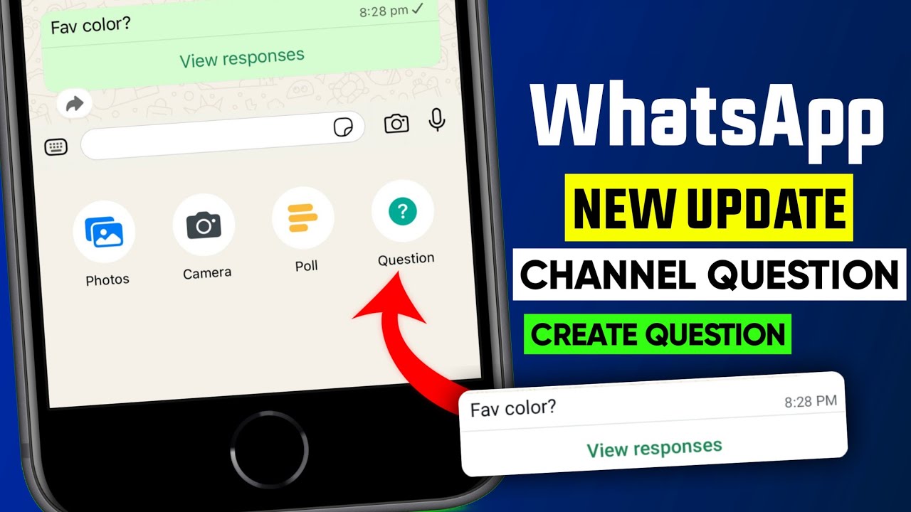WhatsApp channel question update || WhatsApp new update || WhatsApp create question feature