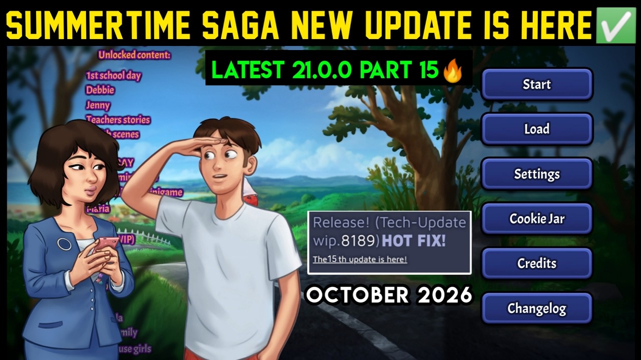 W KOŃCU🔴 TECH UPDATE WIP 8189 WYDANY! 🔴 NOWA AKTUALIZACJA SUMMERTIME SAGA APK CZĘŚĆ 15 JUŻ JEST