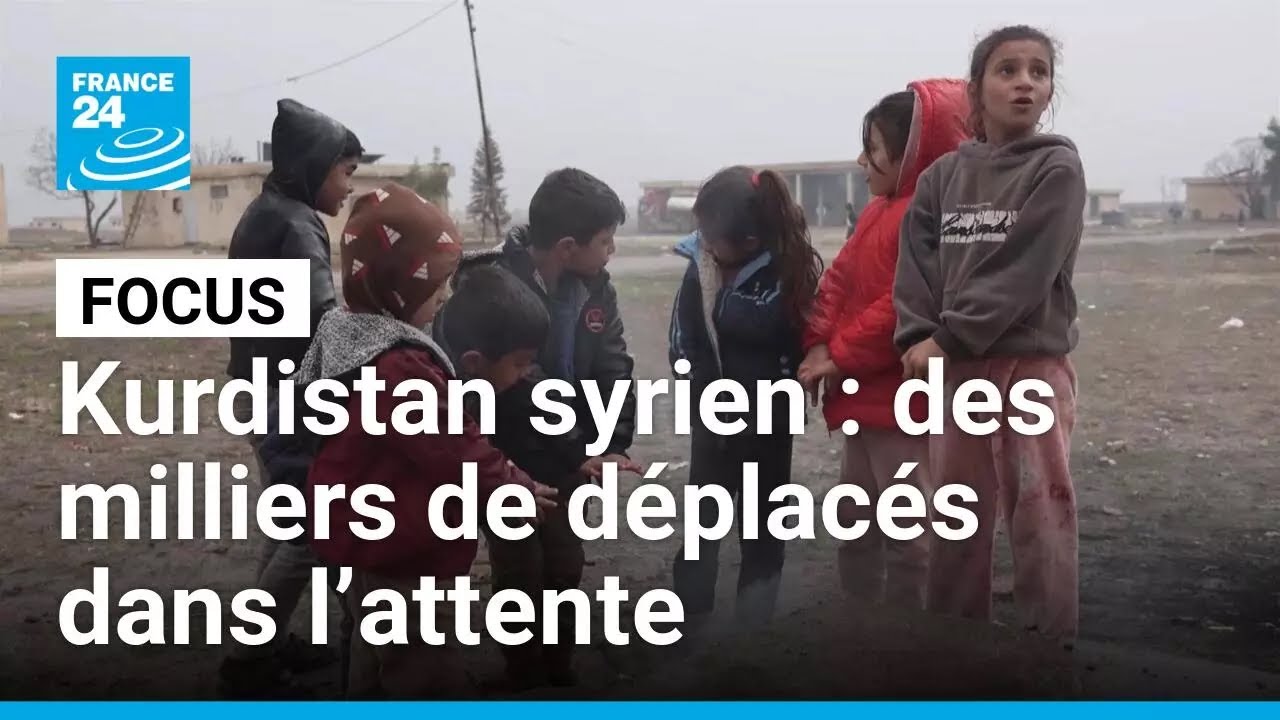 Fin des combats au Kurdistan syrien : des milliers de déplacés dans l’attente • FRANCE 24