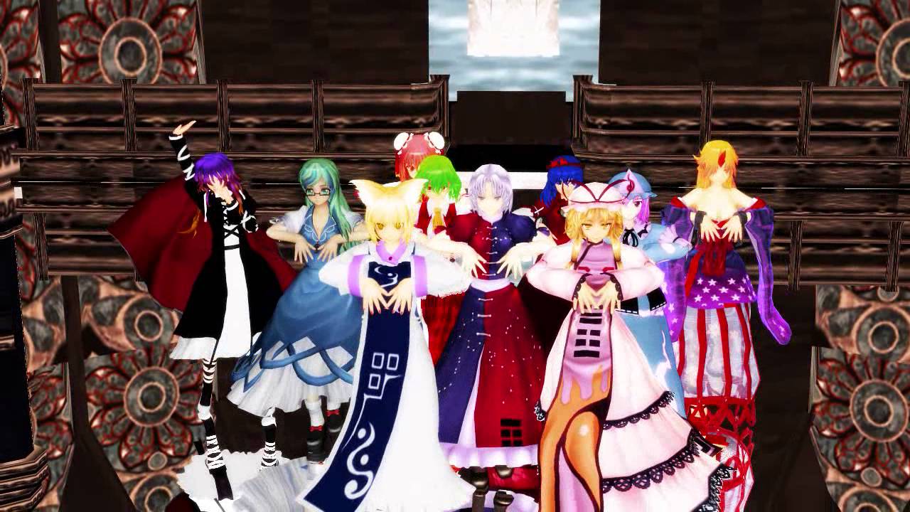 【東方ＭＭＤ】東方五大老五奉行でOne・Two・Three【60fps】