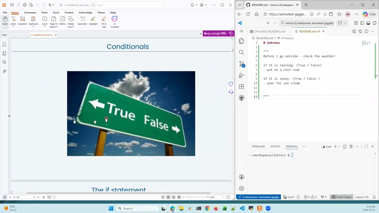 Stellenbosch University CS114 Lesson 2 – Conditionals & Loops (Preview)
