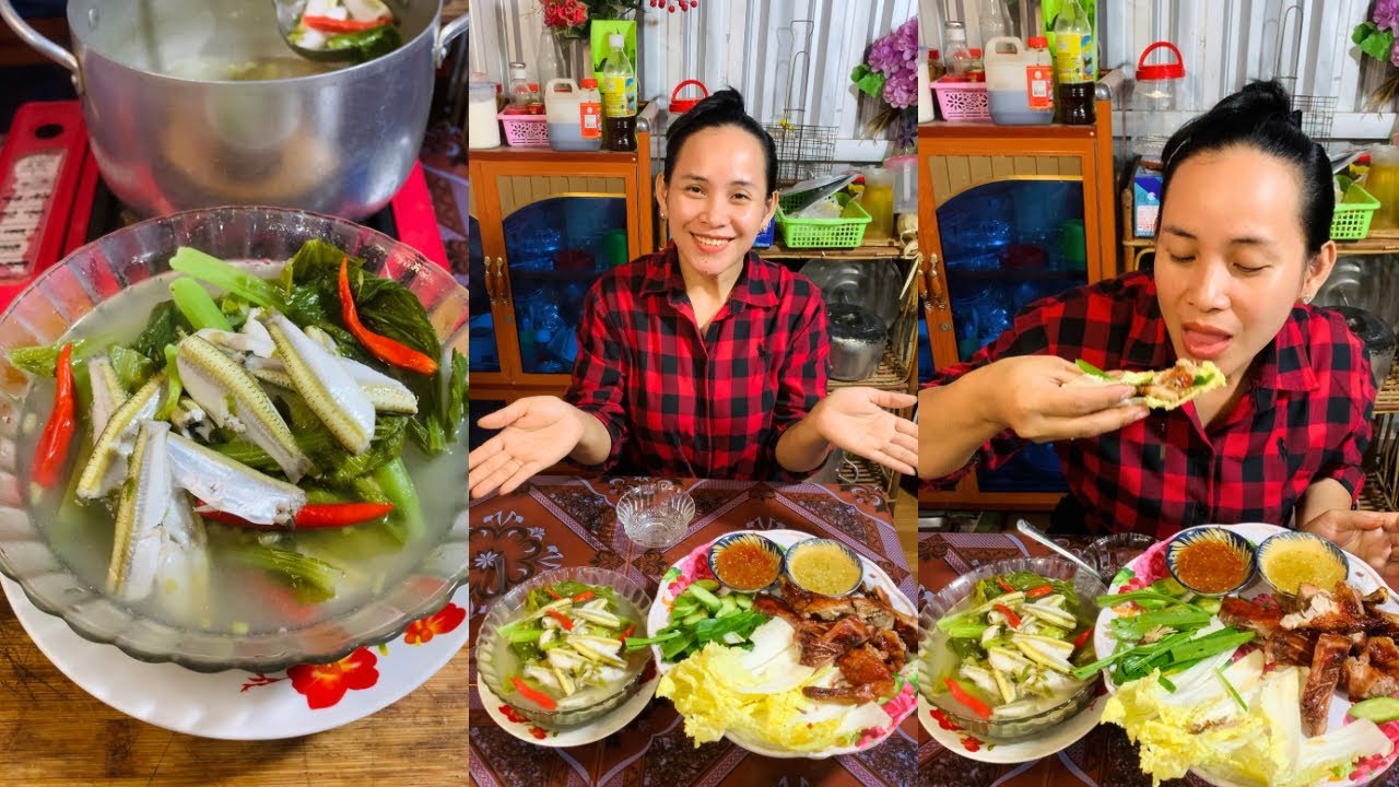 Cooking Little Fish Spinach Sour Soup Recipe 