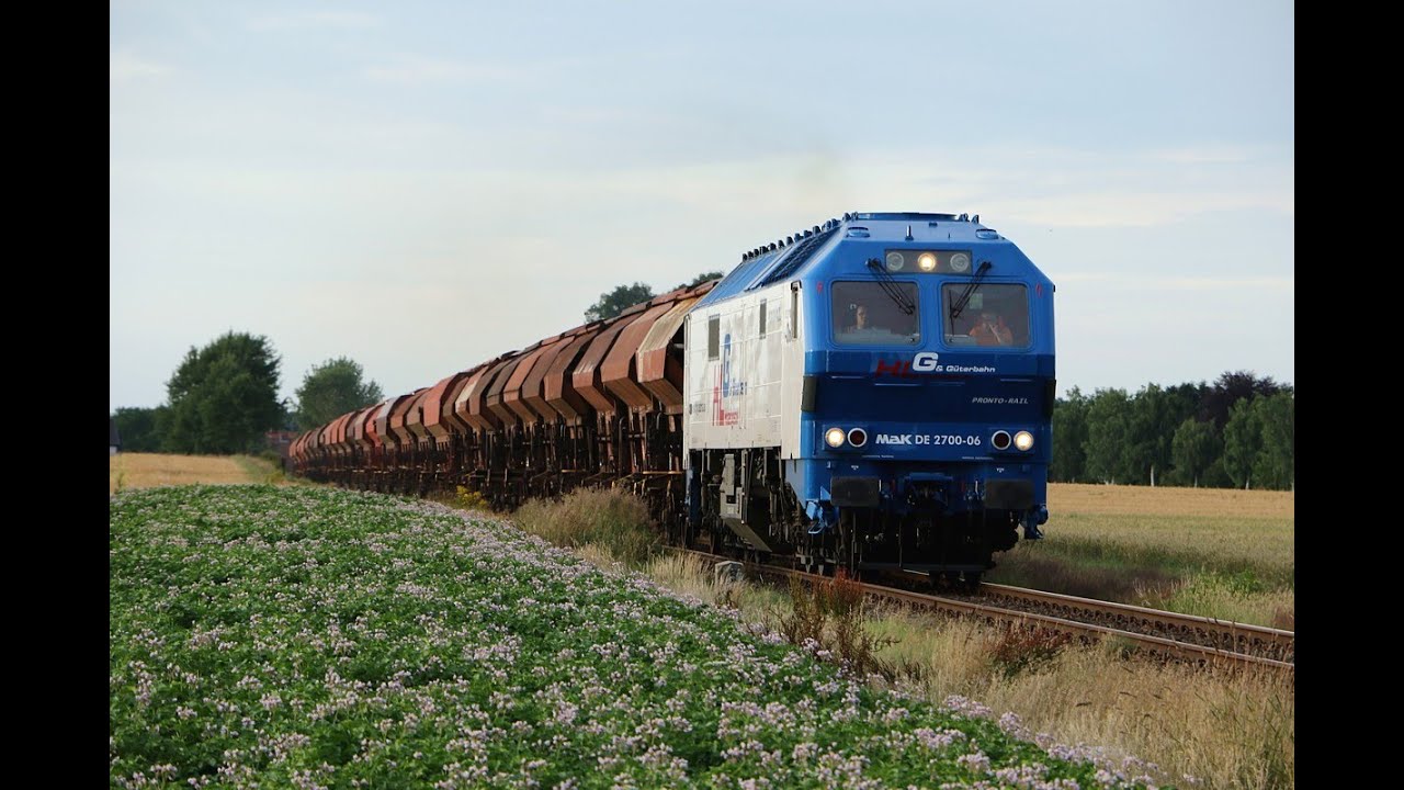 HLG DE2700-06 im Kaliverkehr auf der OHE zwischen Winsen und Celle