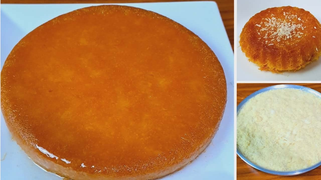جربى الطريقه دى للكنافه بالكريمه ومش هتندمى هشه ولونها تحفه وطعم مميز  بكريمة الشهد❤❤