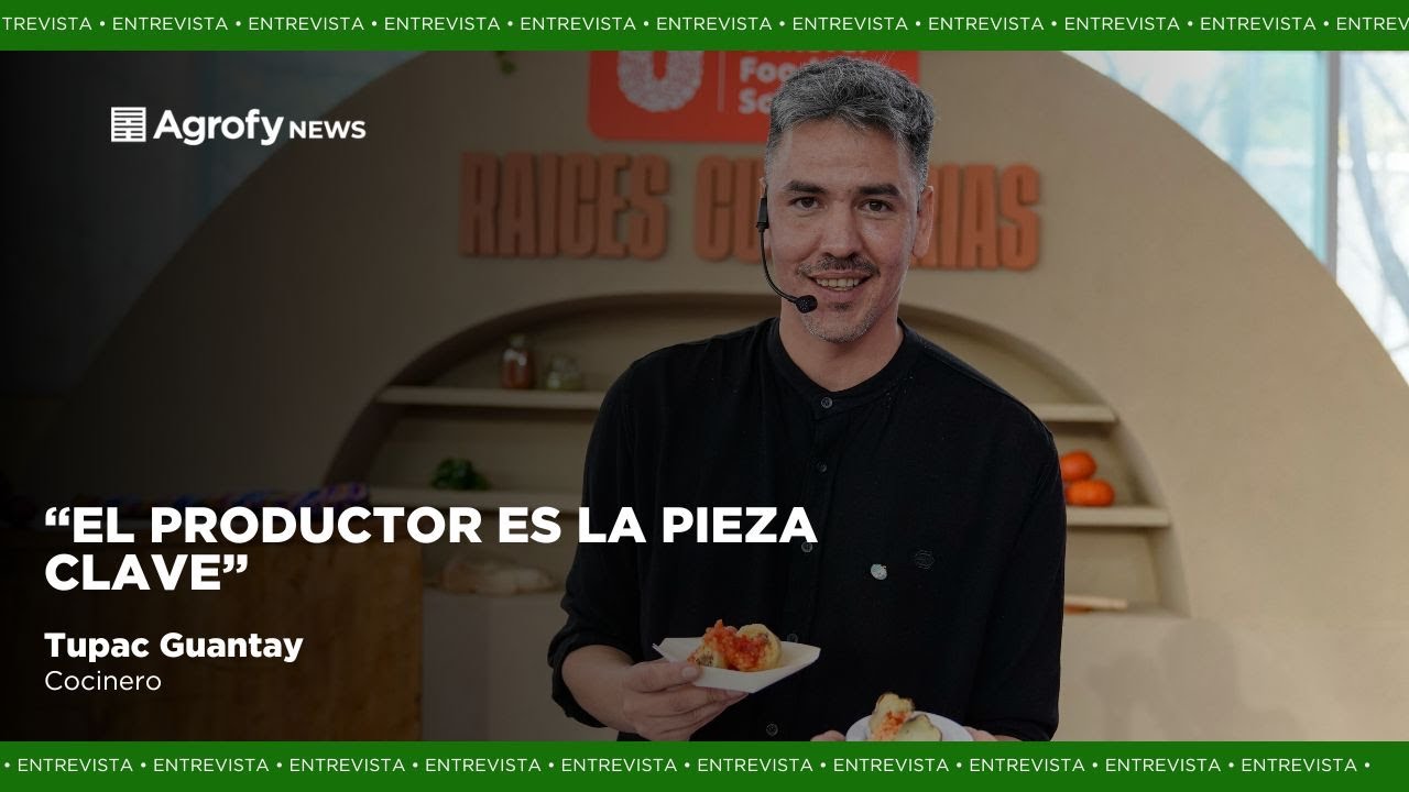 El cocinero salte&ntilde;o Tupac Guantay: &ldquo;El productor es la pieza clave de este eslab&oacute;n que es gigante&rdquo;