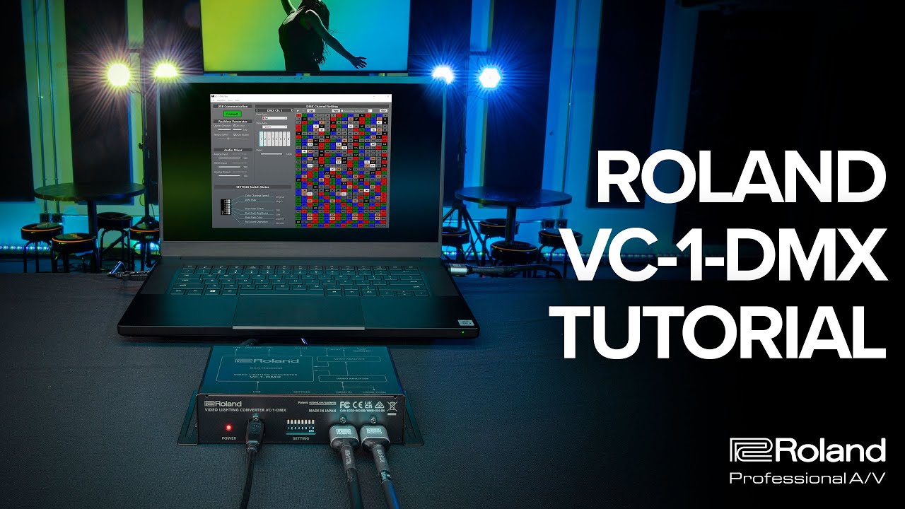 Roland VC-1-DMX Video Lighting Converter Tutorial