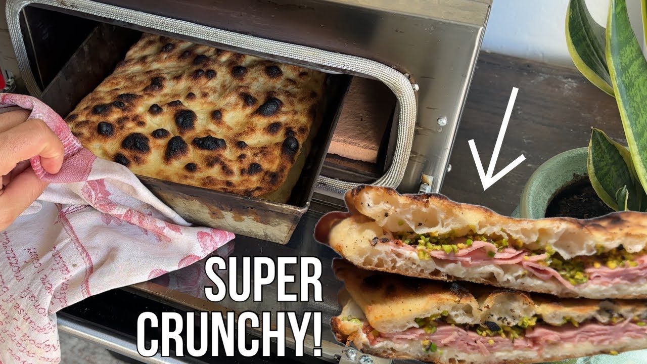 Thin & Crunchy Roman Style Pizza Sandwich with Mortadella