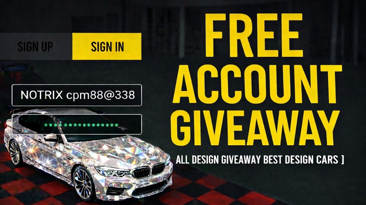 🎁 FREE Car Parking Multiplayer Account Giveaway 2026 😱 | Real CPM Free ID – No Fake, 100% Legit!”