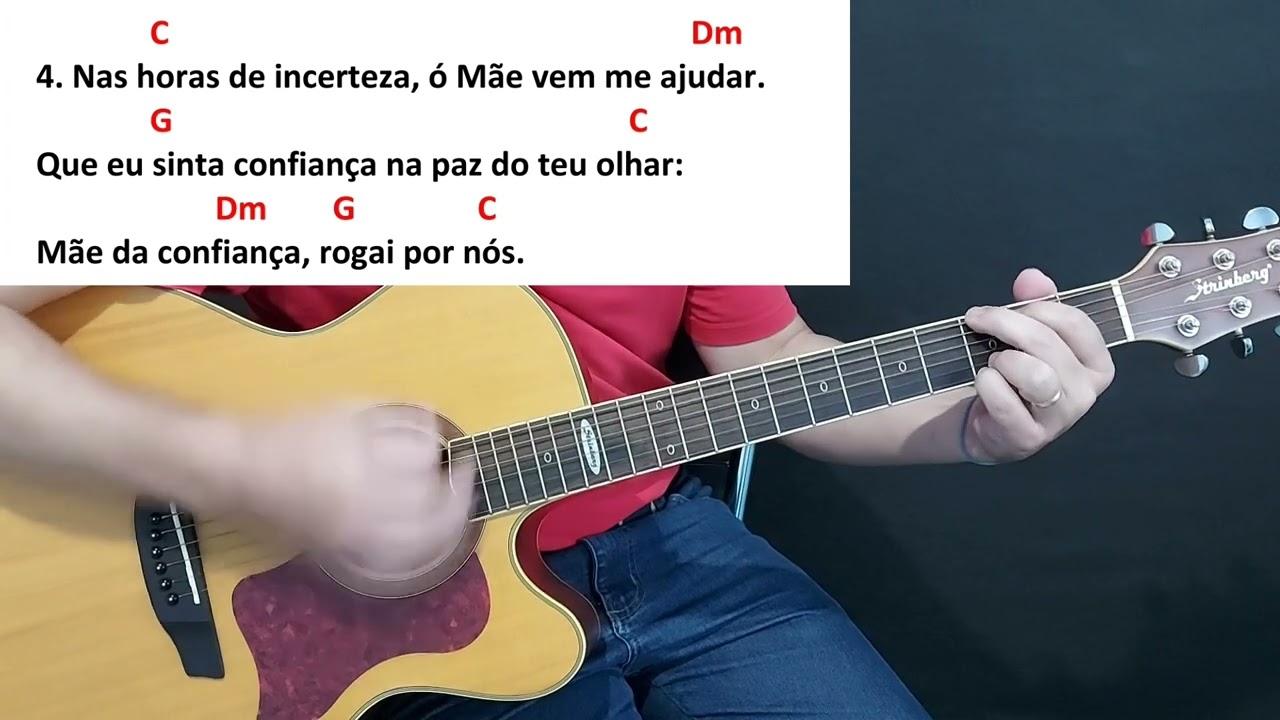 Eu canto louvando Maria - 3 acordes sem pestana