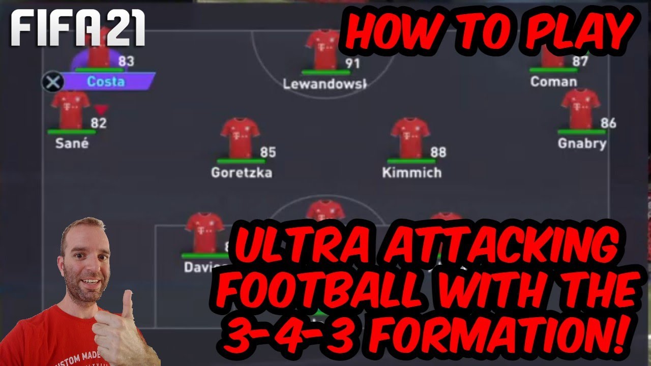 HOW TO PLAY THE ULTRA ATTACKING 3-4-3 FORMATION! - FIFA 21 TUTORIAL