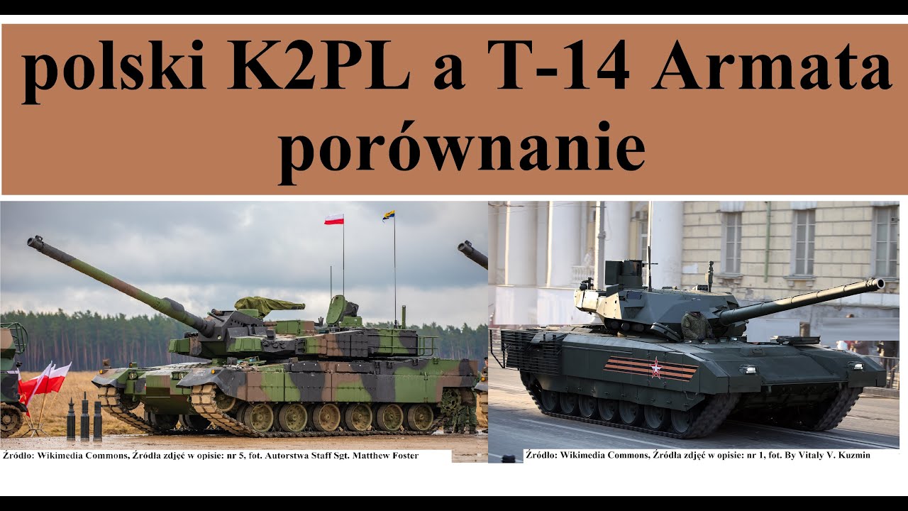 polski K2PL a T-14 Armata - porównanie