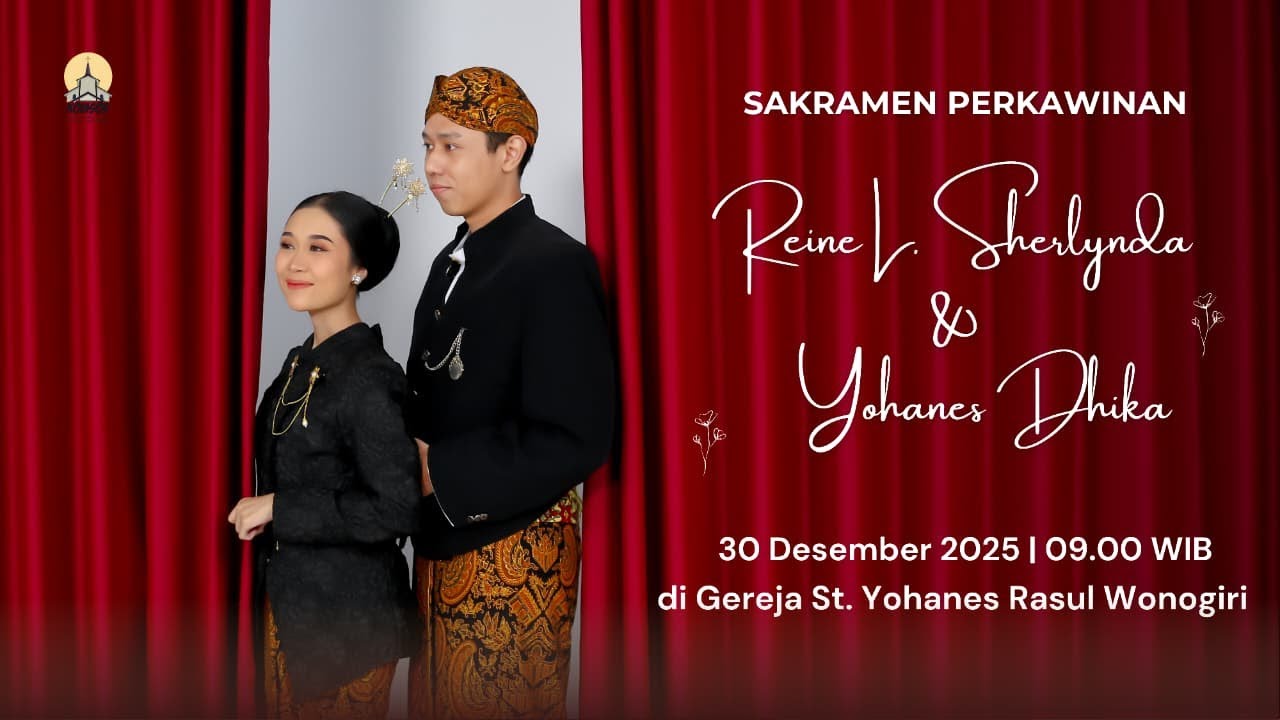 Sakramen Perkawinan Lynda & Dhika | Selasa, 30 Desember 2025