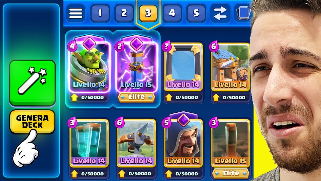 Gioco con SOLO Deck GENERATI da Clash Royale! *DELIRIO*