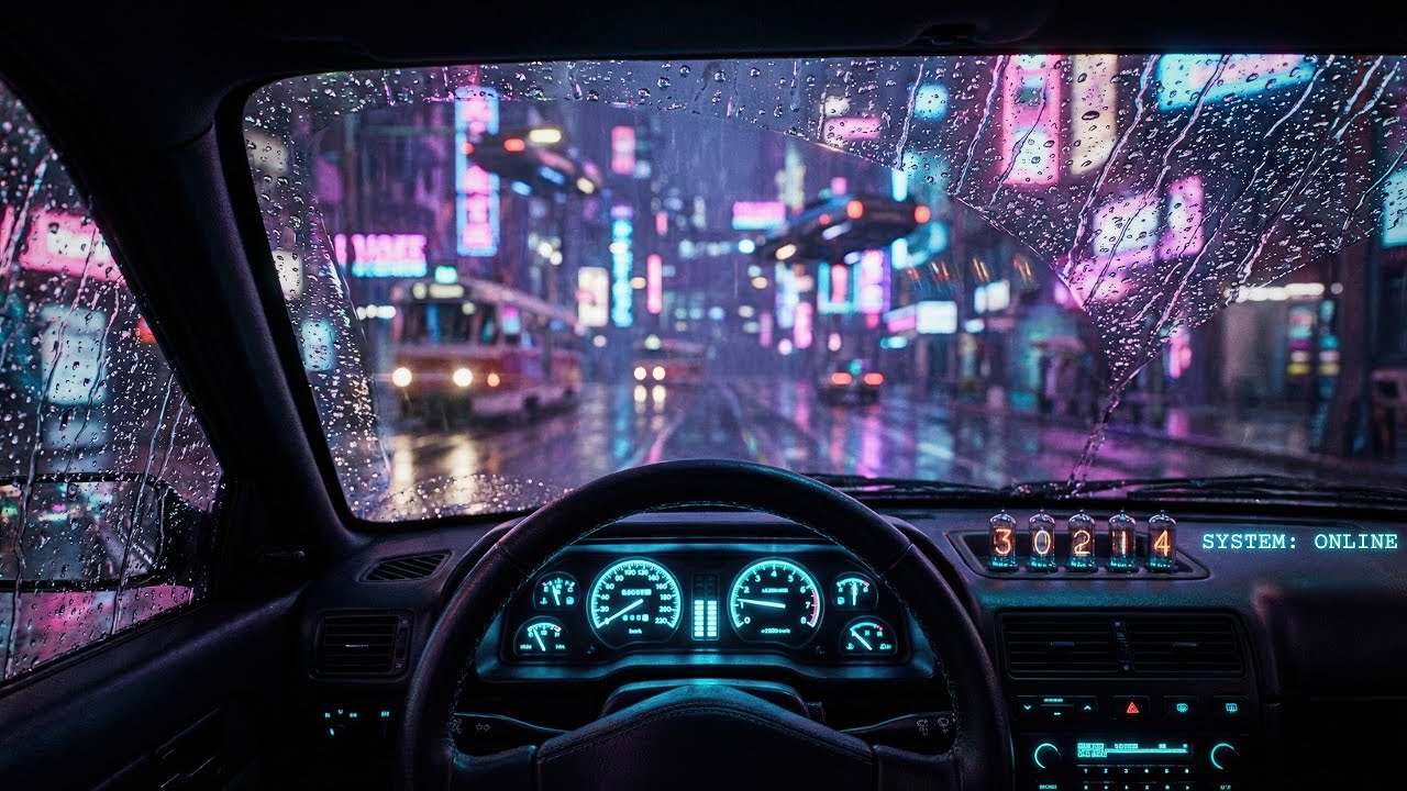 NIGHT DRIVE // 90 Min Cyberpunk Focus Mix for Coding & Deep Work [4K]