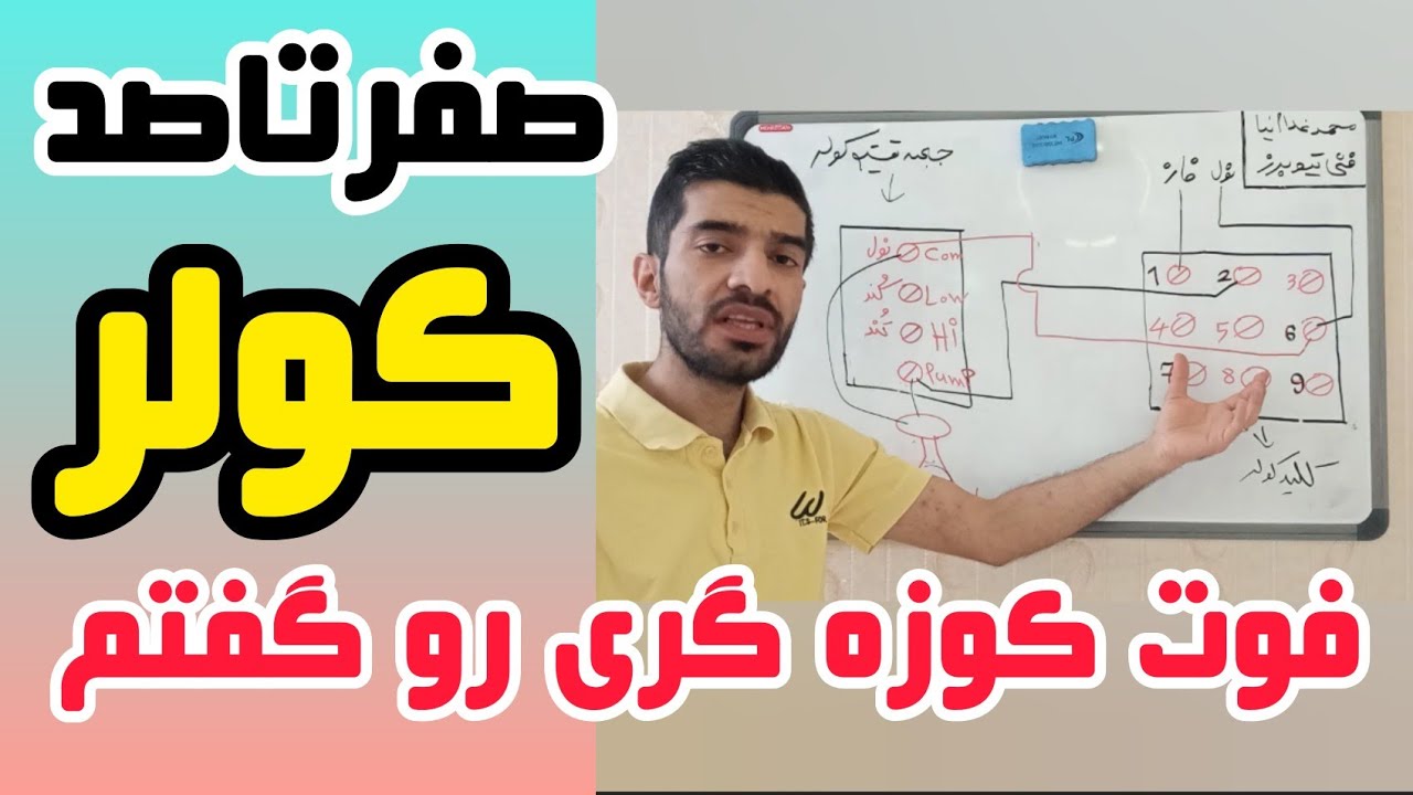 بلدی کلید کولر و موتور کولر رو خودت سیمکشی کنی؟؟صفرتاصد آموزش برق و آموزش تاسیسات