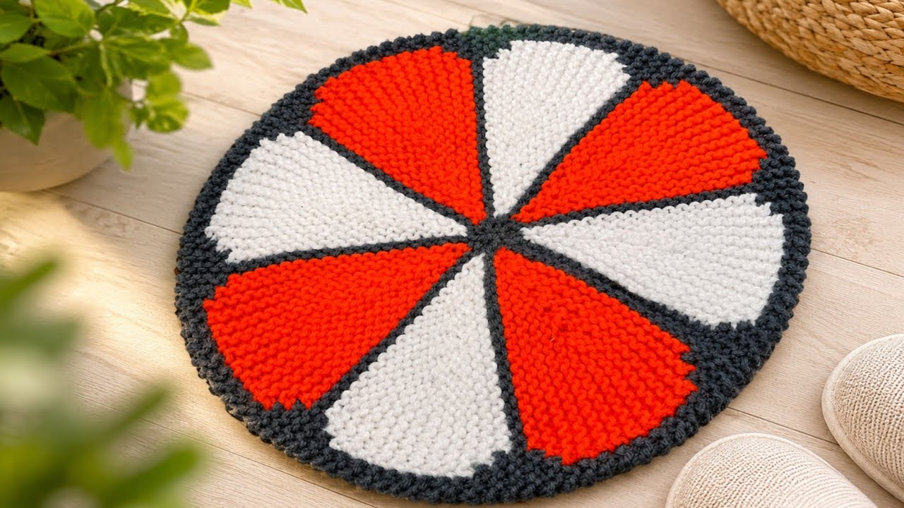 Sabse Asan aur Sundar! 😍 Orange Slice Doormat Design Doormat #233