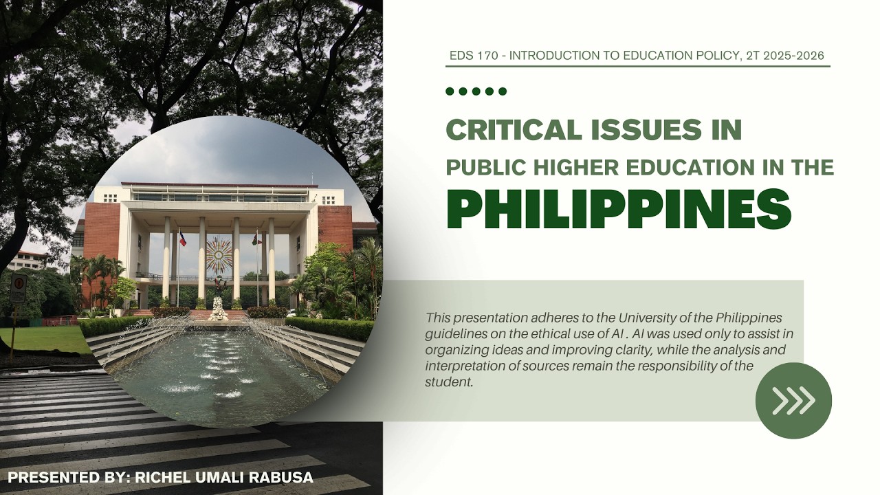 Critical Issues in Public Higher Education in the Philippines