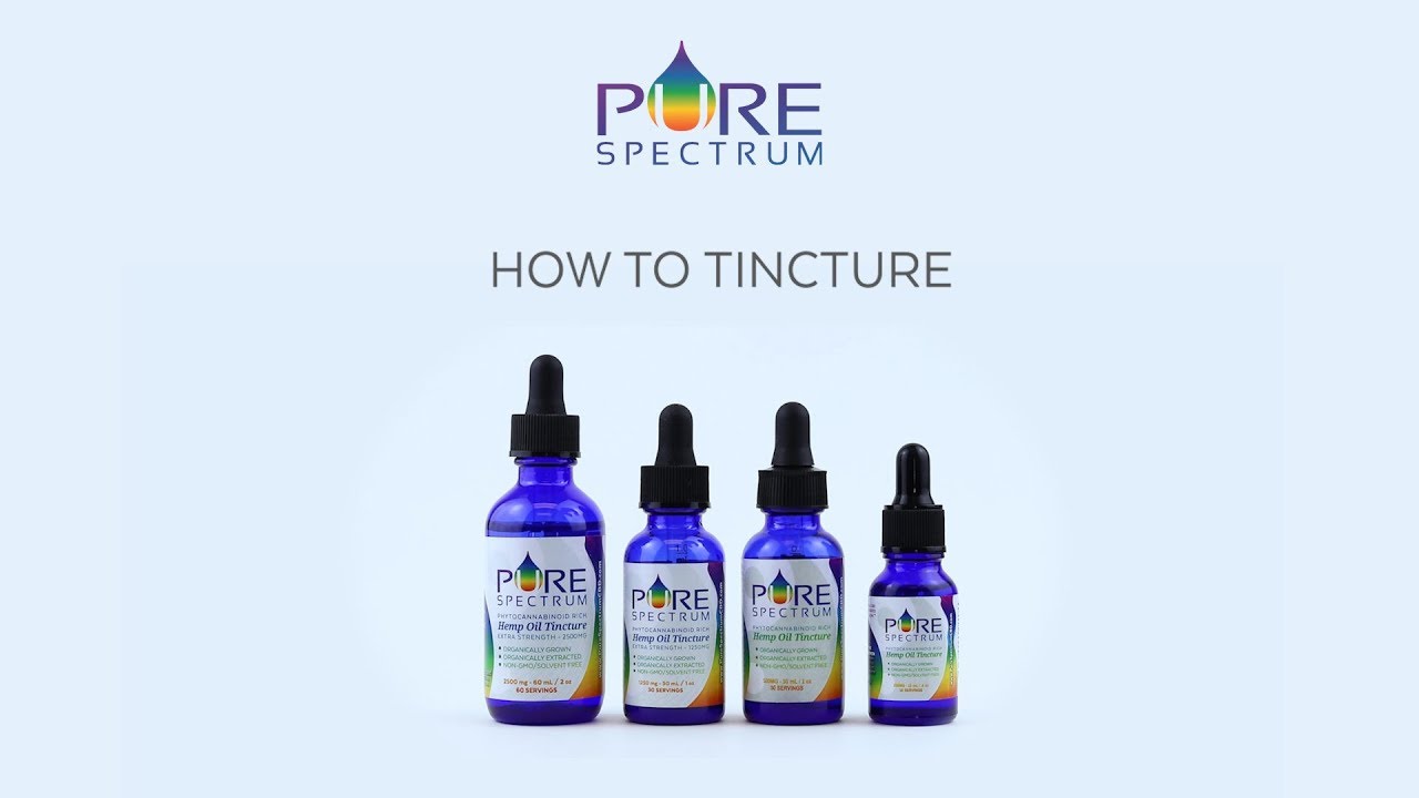How to Use Hemp Oil Tincture