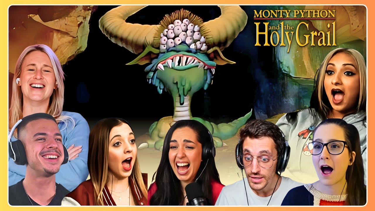 BEST 'Black Beast of AAARGH' Reactions 👁️ Monty Python and the Holy Grail Movie Reaction Compilation