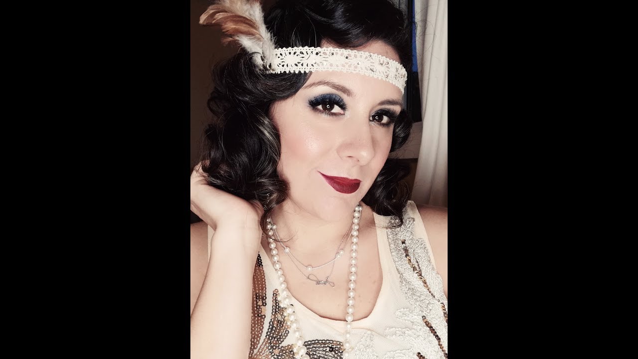 Gatsby 1920´s maquillaje y peinado