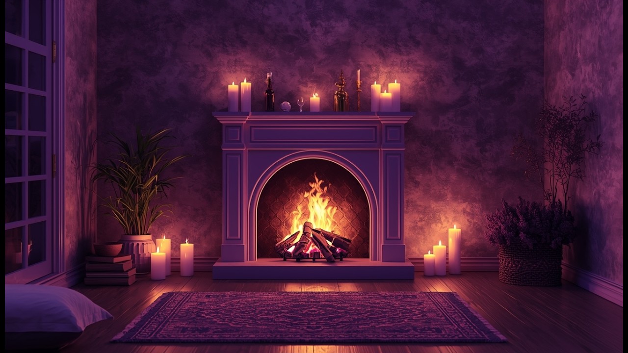 Cozy Fireplace Sleep Sounds | 6 Hours of Crackling