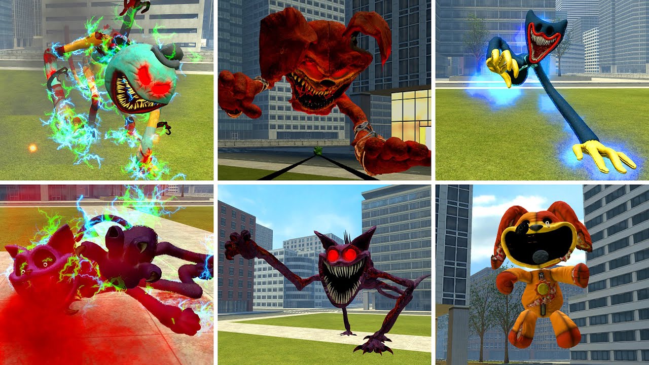 SMILLING CRITTERS & POPPY PLAYTIMES CHAPTER JUMPCARES in garry's mod part 2