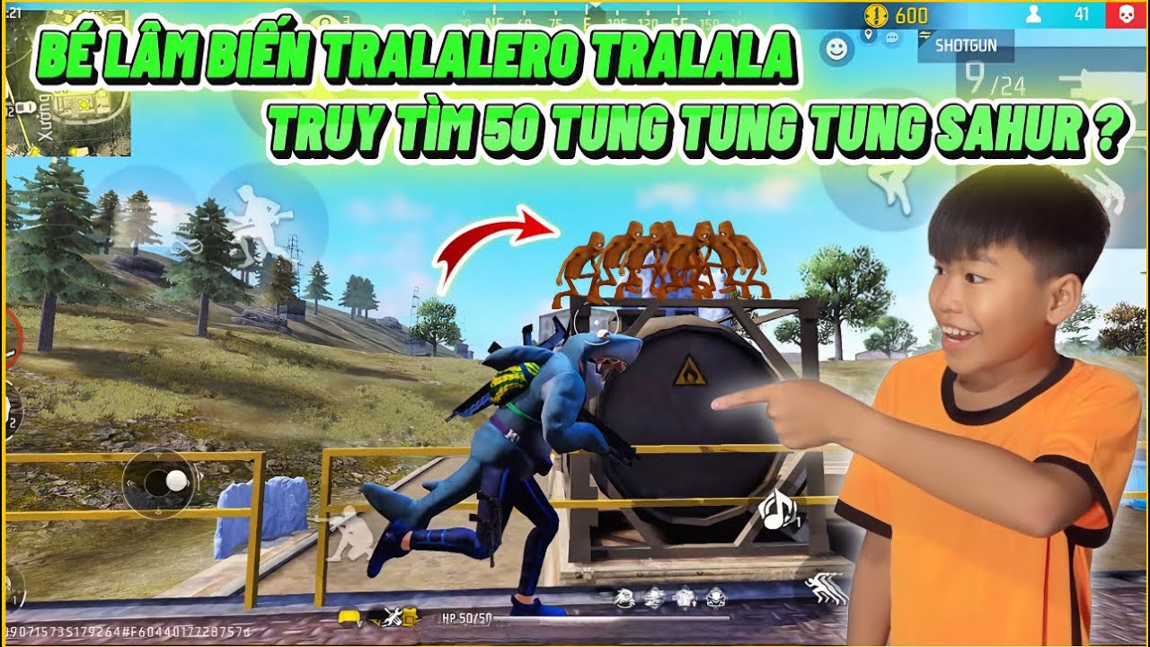 Bé Lâm Cực Sốc Truy Tìm “ 50 Tung Tung Tung Sahur “ 1 Kill = 1 Súng Lv7 ???