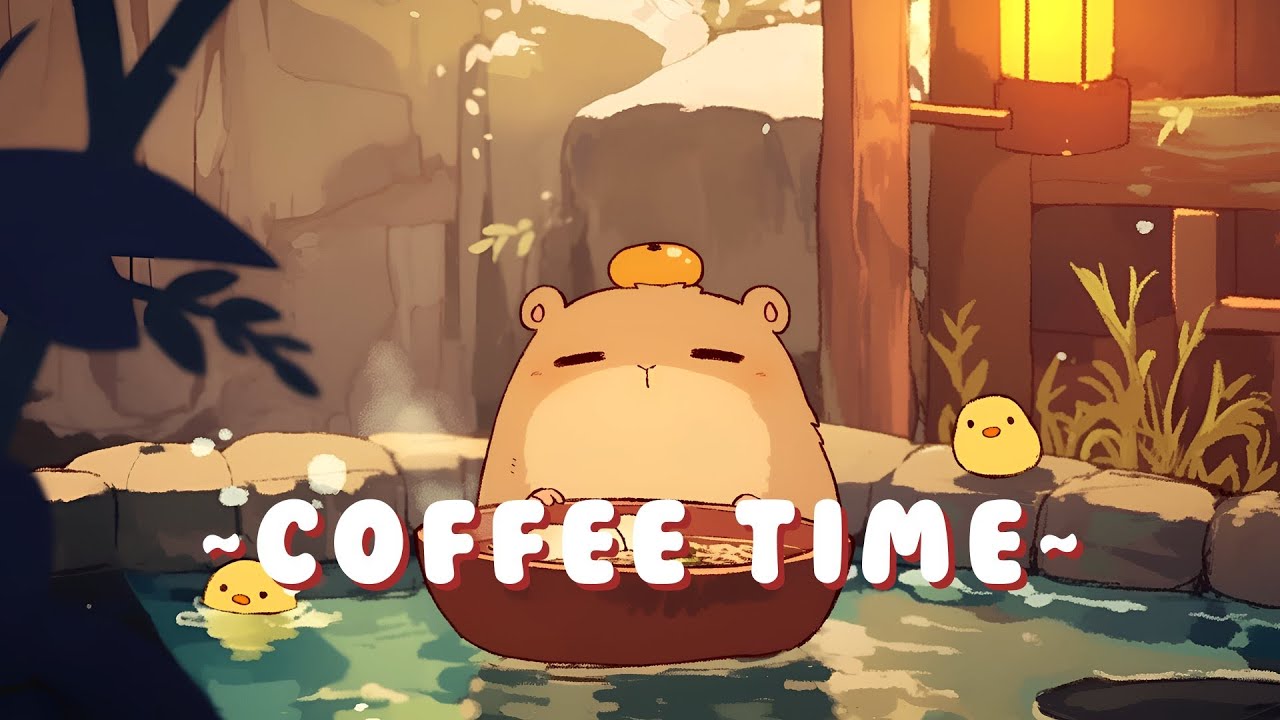 [Full Hour] Capybara Lofi Collection | Ambient Study Beats Mix 🦫 🌙 📖