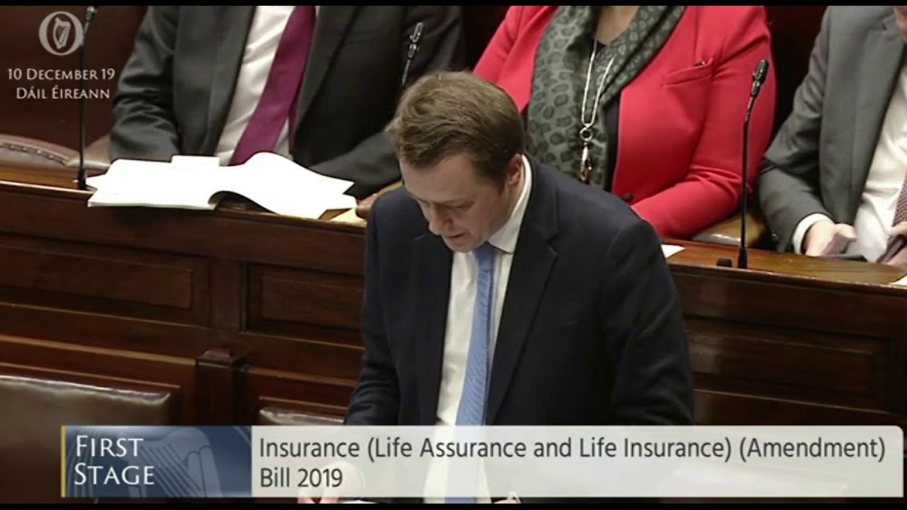 Browne proposes Mental Health Bill on suicide clauses in life assurance policies