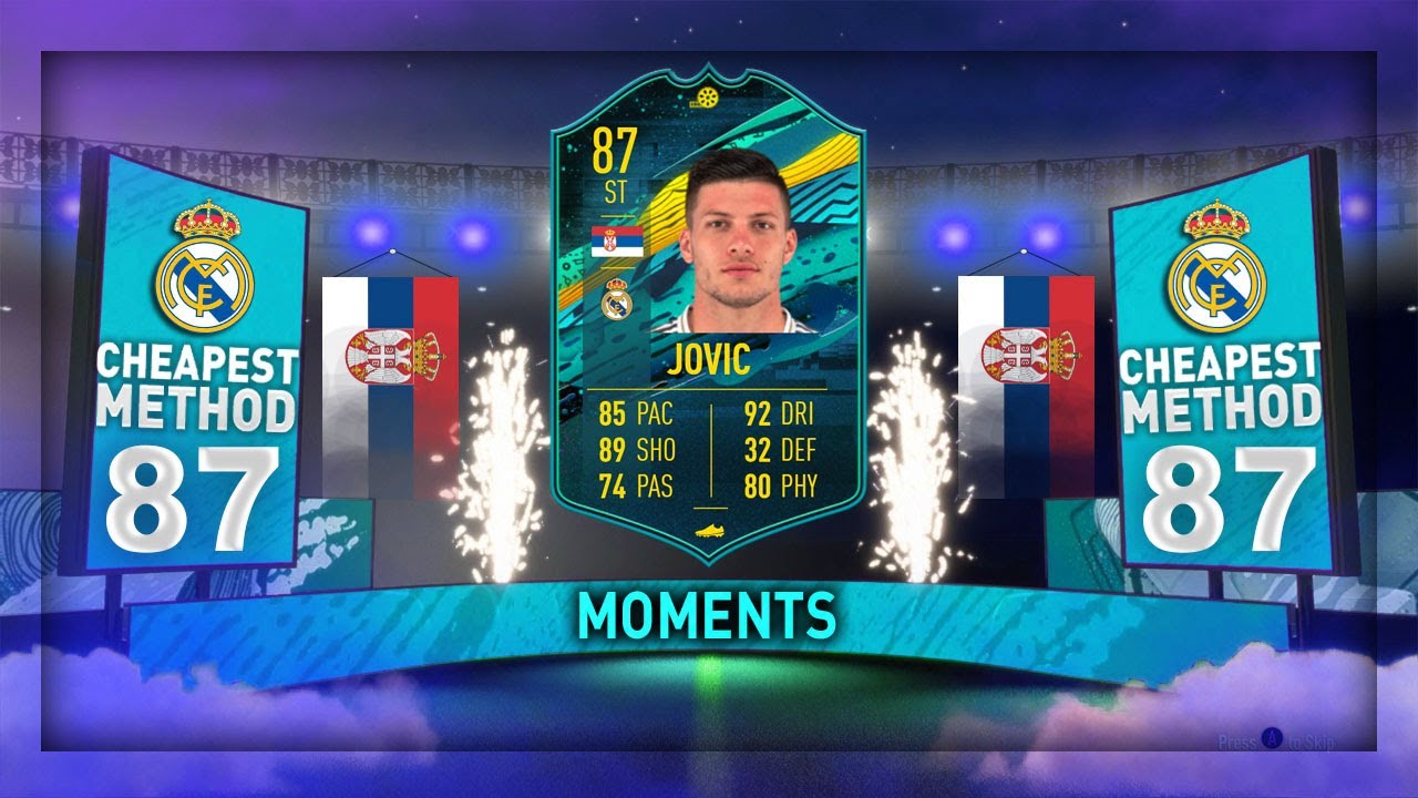 FIFA 20: 87 PLAYER MOMENTS JOVIC!! (CHEAPEST METHOD)