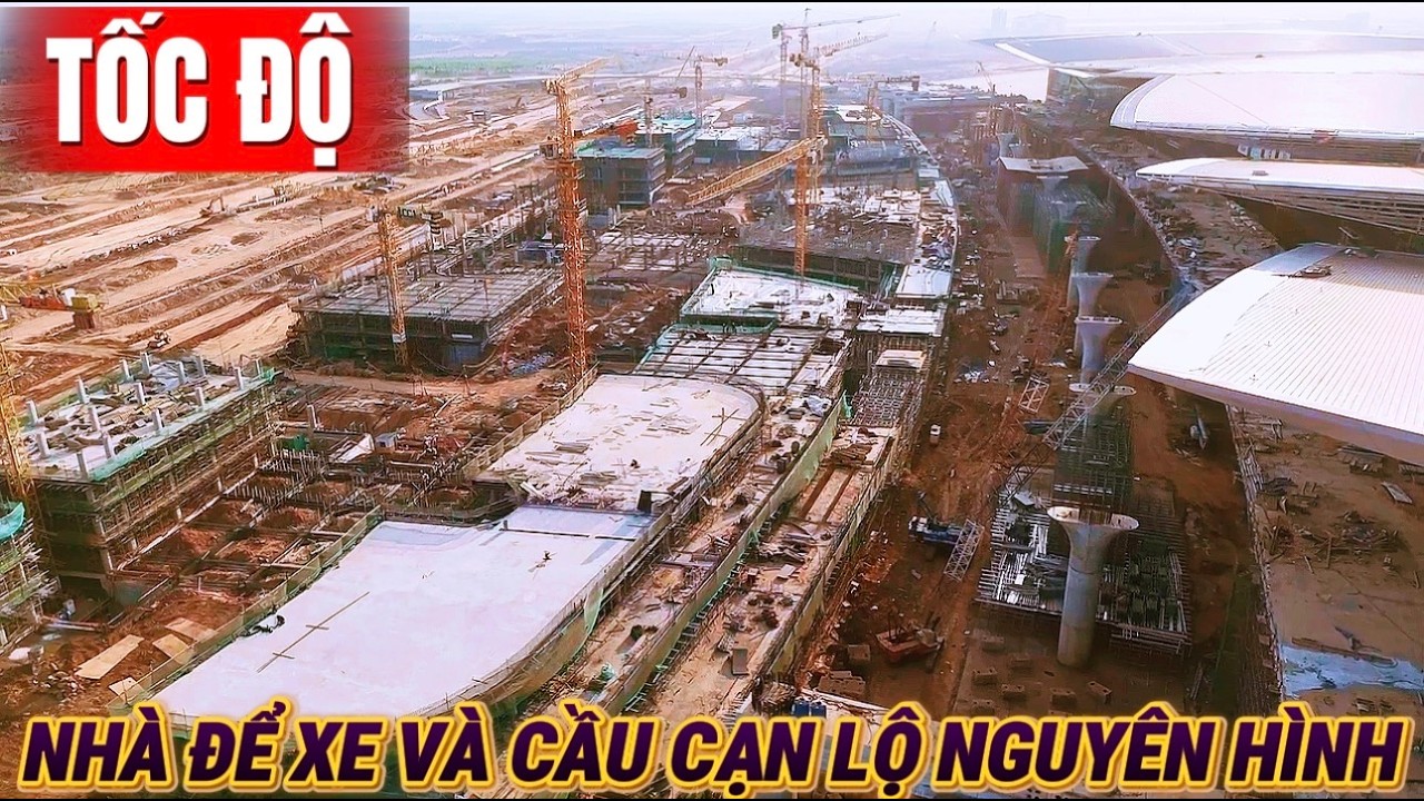 CẦU CẠN NHÀ ĐỂ XE CHƯA HOÀN THÀNH LIỆU SÂN BAY LONG THÀNH CÓ THƯƠNG MẠI ĐƯỢC TRONG NỮA ĐẦU NĂM NAY.