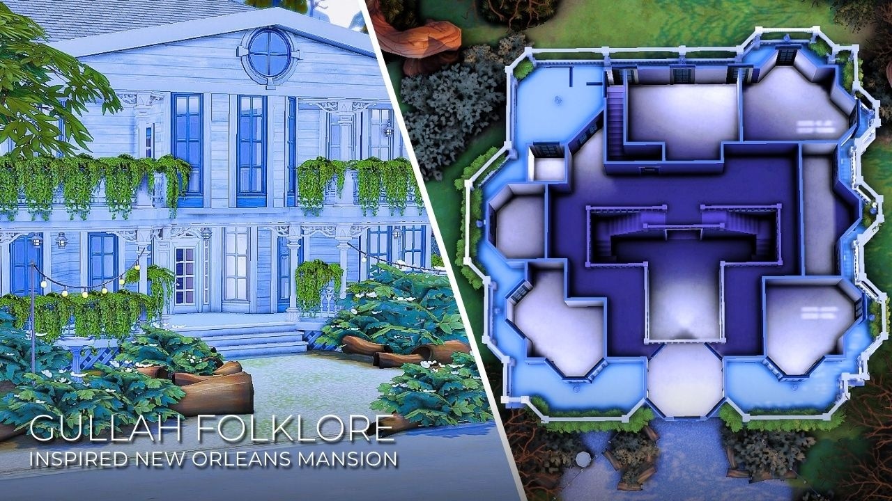 This Detailed New Orleans Mansion Nearly Defeated Me | Sims 4 Speed Build