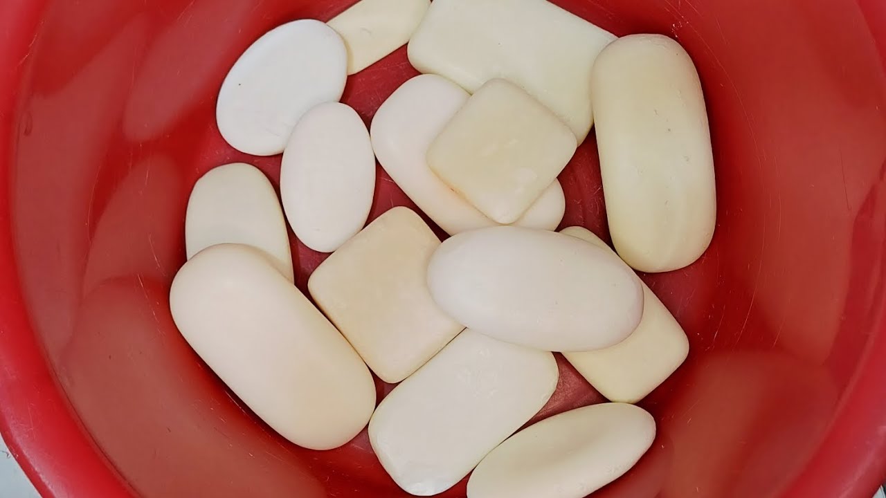 Lots of white soap 