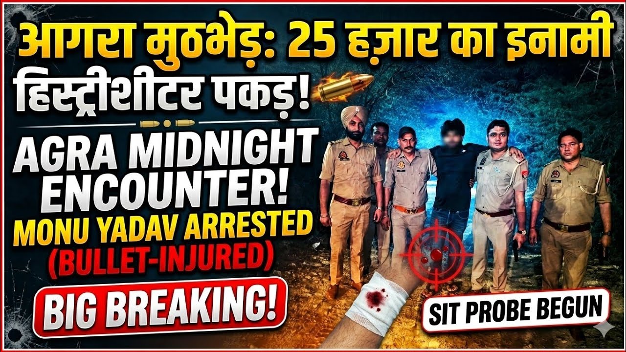 Agra Police Arrest Notorious History-Sheeter Monu Yadav, Midnight Encounter; SIT Probe Intensifies