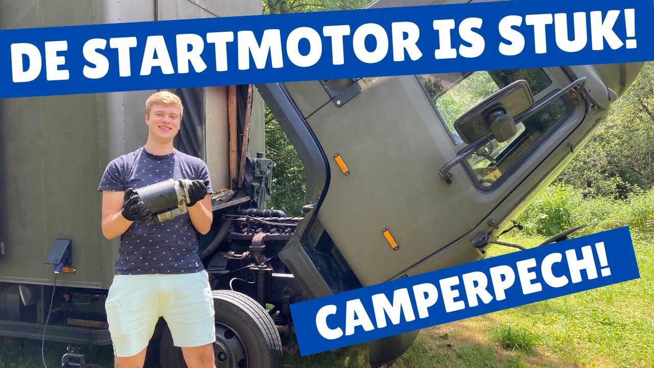 De STARTMOTOR is KAPOT! | Alweer PECH met de camper! | Op reis met Stijn!