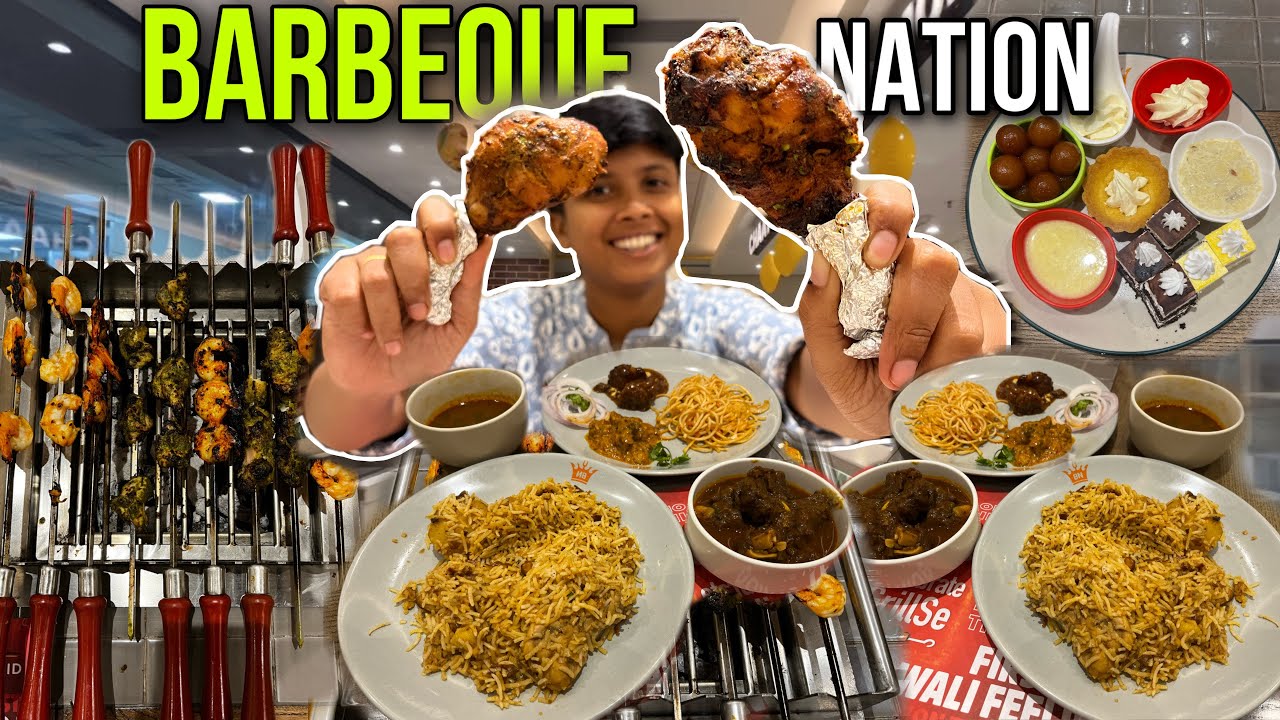 Barbeque Nation Unlimited Buffet 🔥Best Buffet at ₹734 ❤️। BBQ nation Howrah Maidan!Bong Insane
