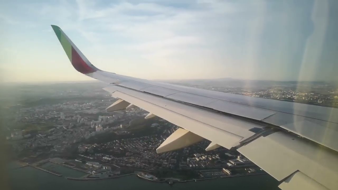 Sunset Lisbon Landing  | TAP A321neo