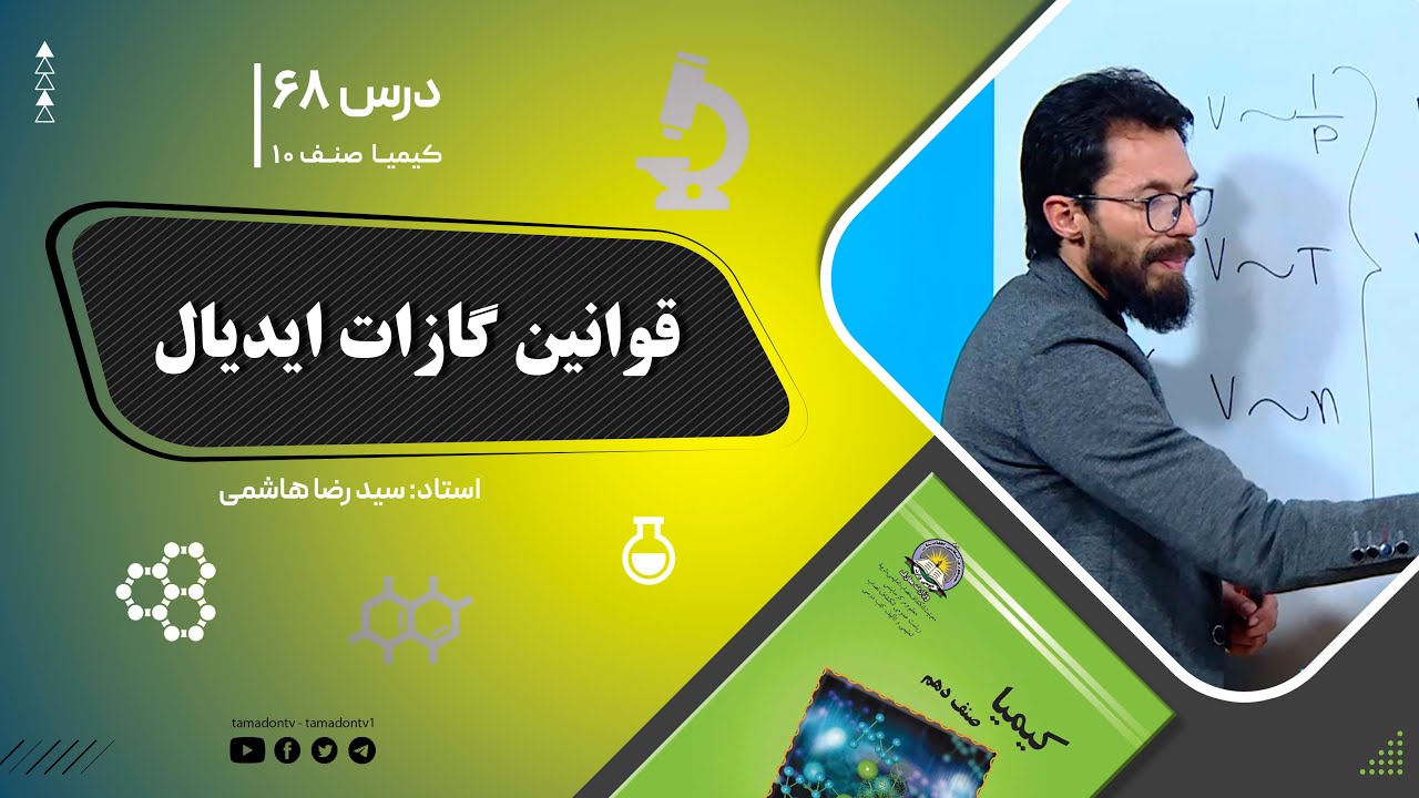 کیمیا صنف دهم– جلسه شصت وششم– موضوع: قوانین گازات ایدیال -1401-12-2