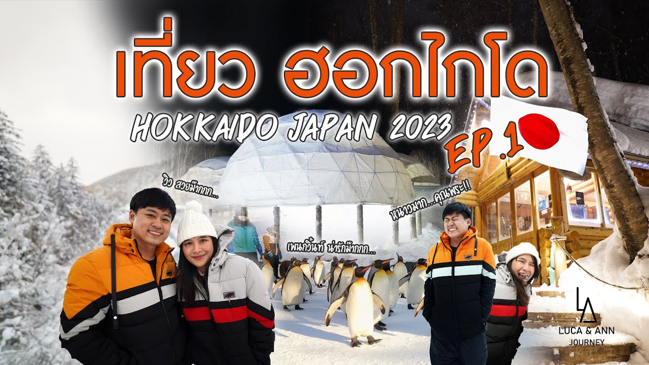 เที่ยวญี่ปุ่น ฮอกไกโด (Hokkaido 2023)หน้าหนาว 6วัน 4 คืน furano ดูพาเหลดเพนกวิน หมู่บ้านniggle I EP1